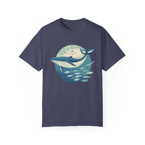 Whale Watching Unisex Garment-Dyed T-Shirt | Ocean Lover's Tee - Image 33