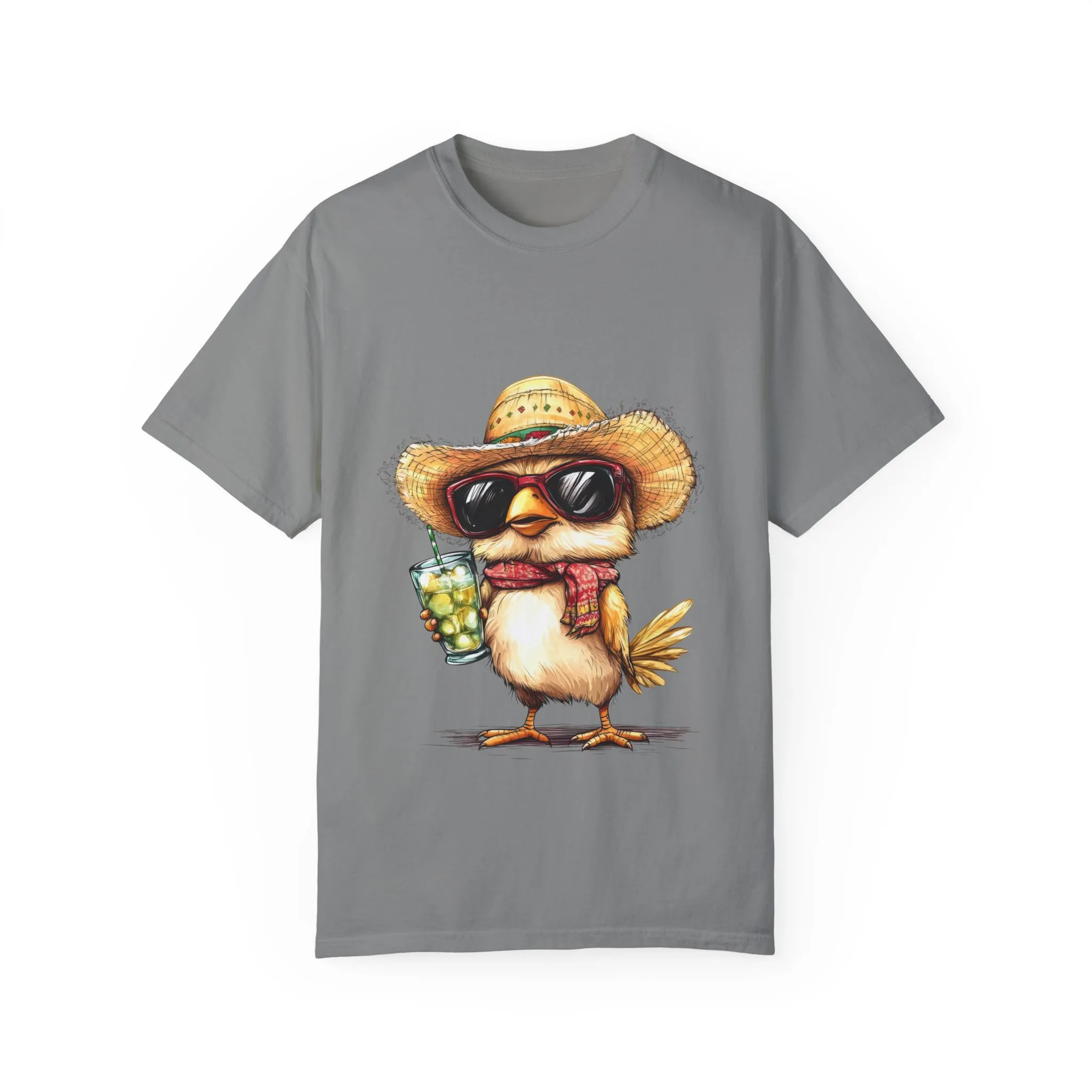 Funny Beach Bird T-Shirt - Unisex Garment-Dyed Summertime Tee - Image 25