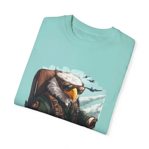 Pilot Eagle Unisex Garment-Dyed T-Shirt - Adventure Apparel for Aviation Enthusiasts - Image 22