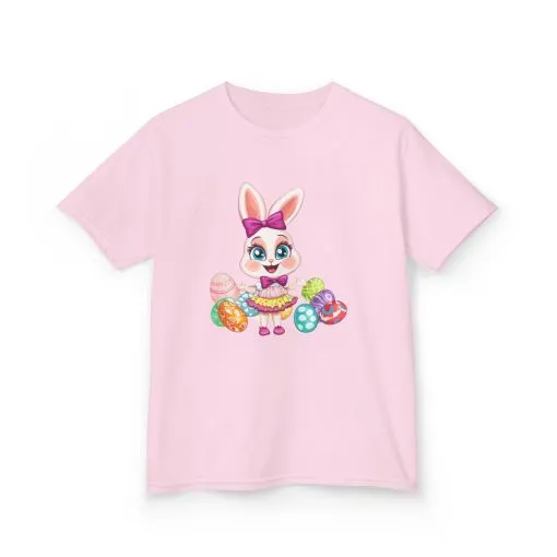 Easter Bunny Kids Tee - Cute Cotton T-Shirt for Spring Celebrations - Image 20