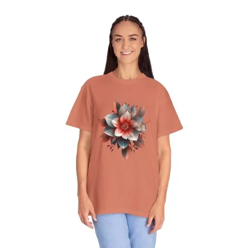 Botanical Floral Unisex Garment-Dyed T-shirt - Perfect for Nature Lovers - Image 7