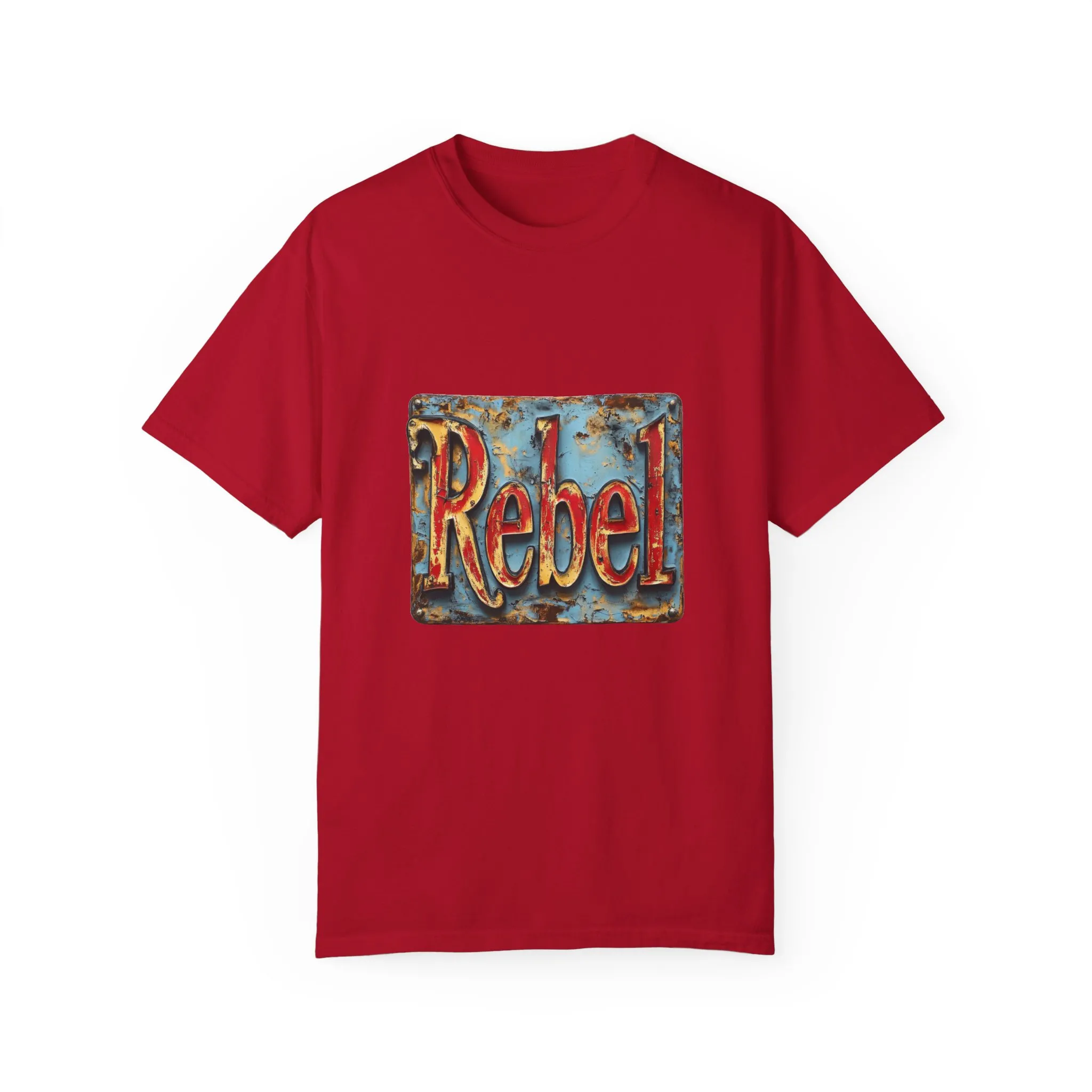 Rebel Unisex Garment-Dyed T-Shirt - Vintage Style Graphic Tee - Image 49