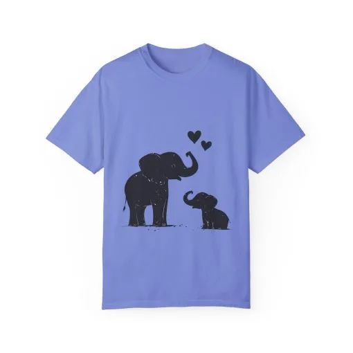 Heartwarming Elephant Love Unisex T-Shirt - Image 33