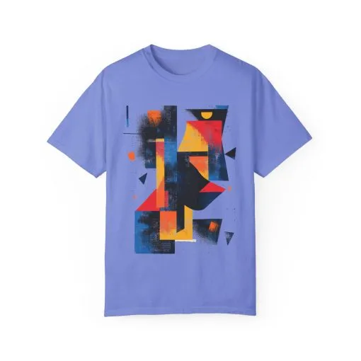 Colorful Abstract Art T-Shirt | Unisex Garment-Dyed Tee - Image 25
