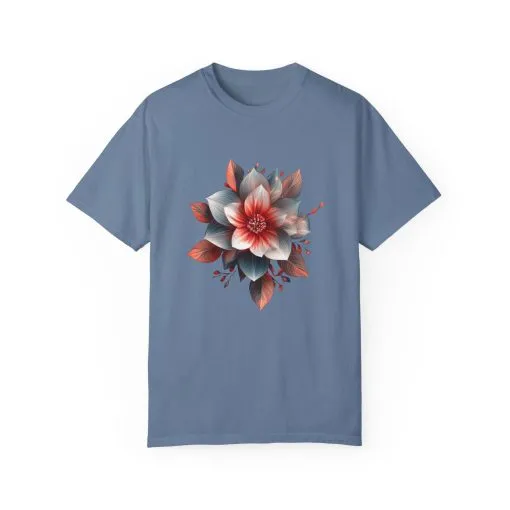 Botanical Floral Unisex Garment-Dyed T-shirt - Perfect for Nature Lovers - Image 21