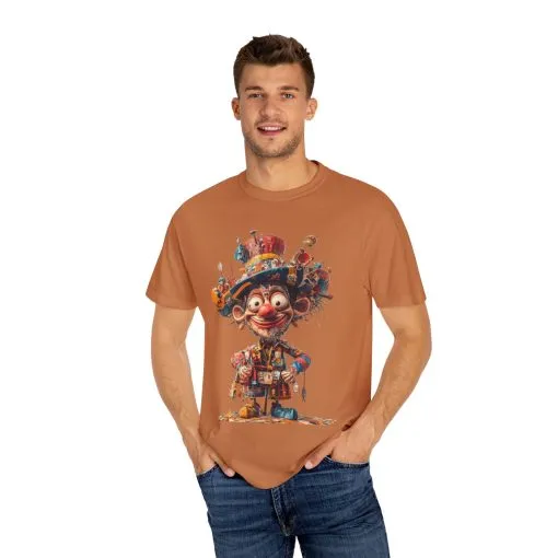 Whimsical Artist Unisex Garment-Dyed T-Shirt - Colorful Character Design - Image 21