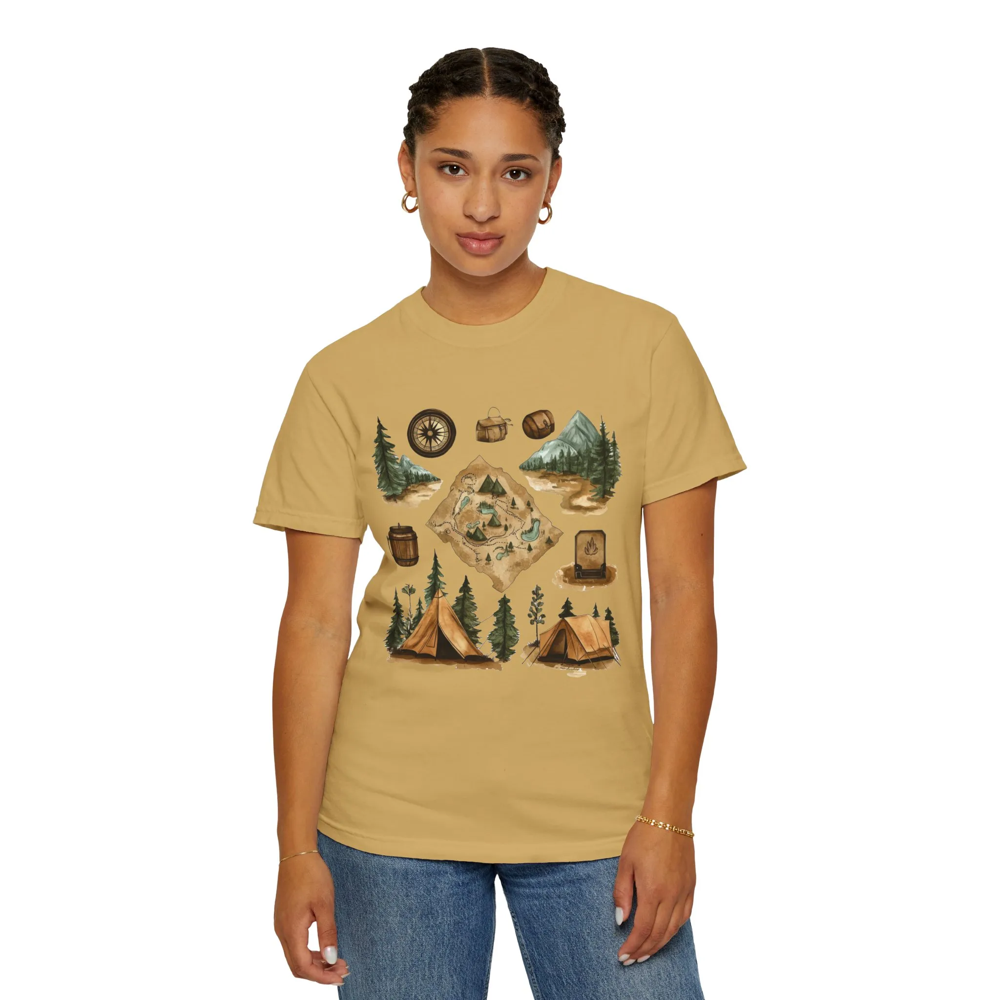 Adventure Awaits Unisex Garment-Dyed T-Shirt – Perfect for Nature Lovers and Camping Enthusiasts - Image 20