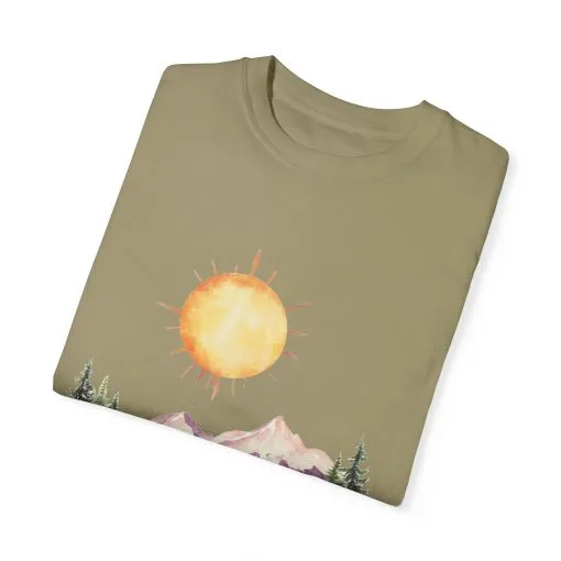Sunrise Mountain Unisex T-shirt - Nature Lovers Tee - Image 10