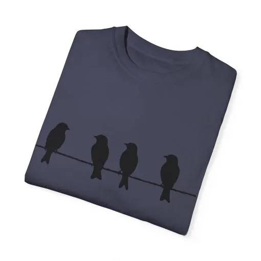 Minimalist Bird Silhouette Unisex T-Shirt - Image 26