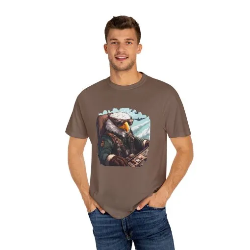 Pilot Eagle Unisex Garment-Dyed T-Shirt - Adventure Apparel for Aviation Enthusiasts - Image 15