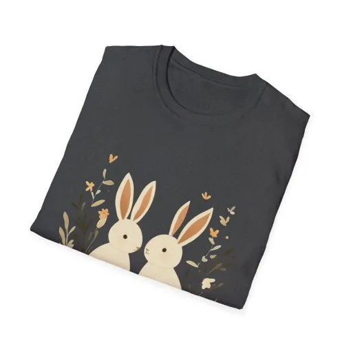 Easter Bunny Graphic Unisex Softstyle T-Shirt - Image 34