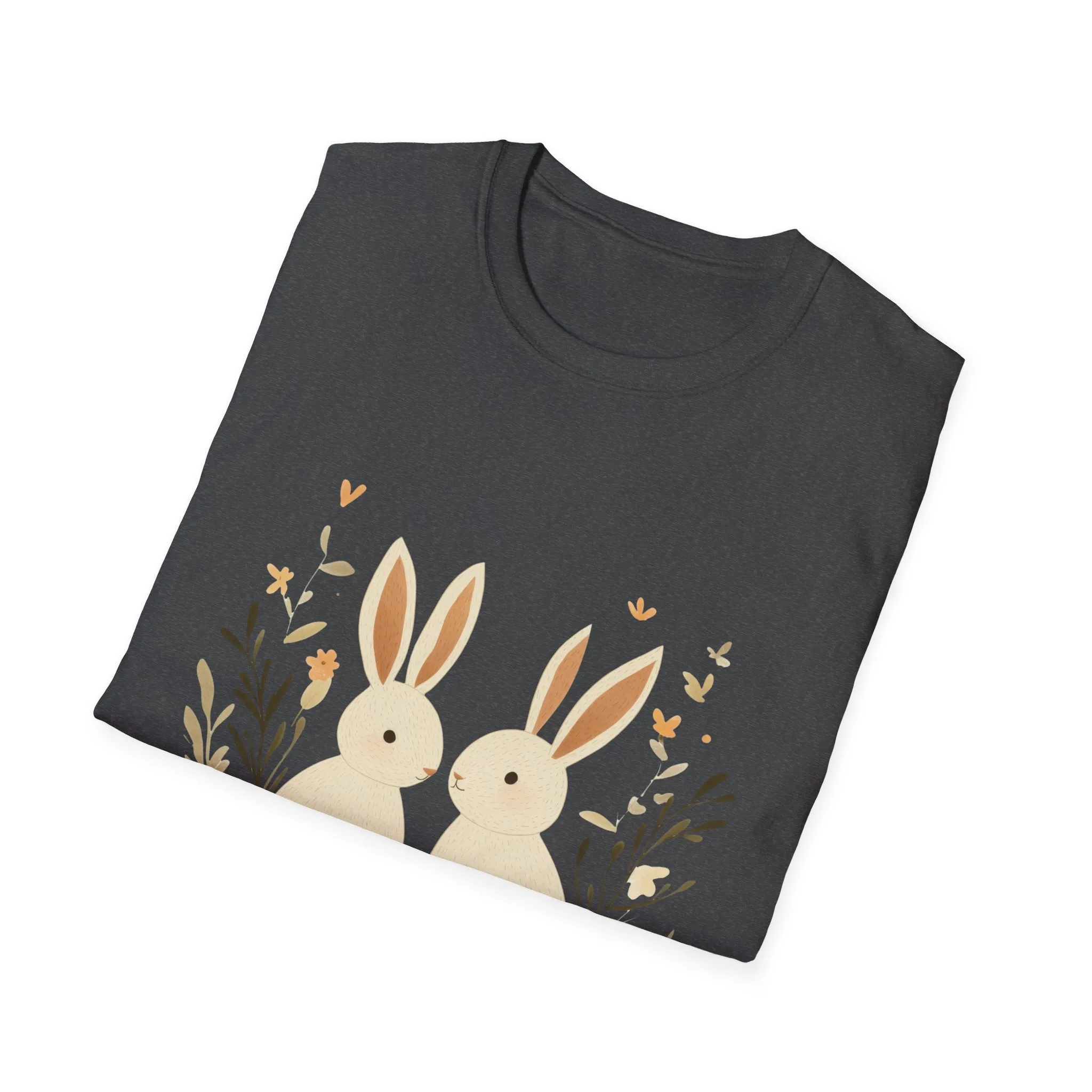 Easter Bunny Graphic Unisex Softstyle T-Shirt - Image 34