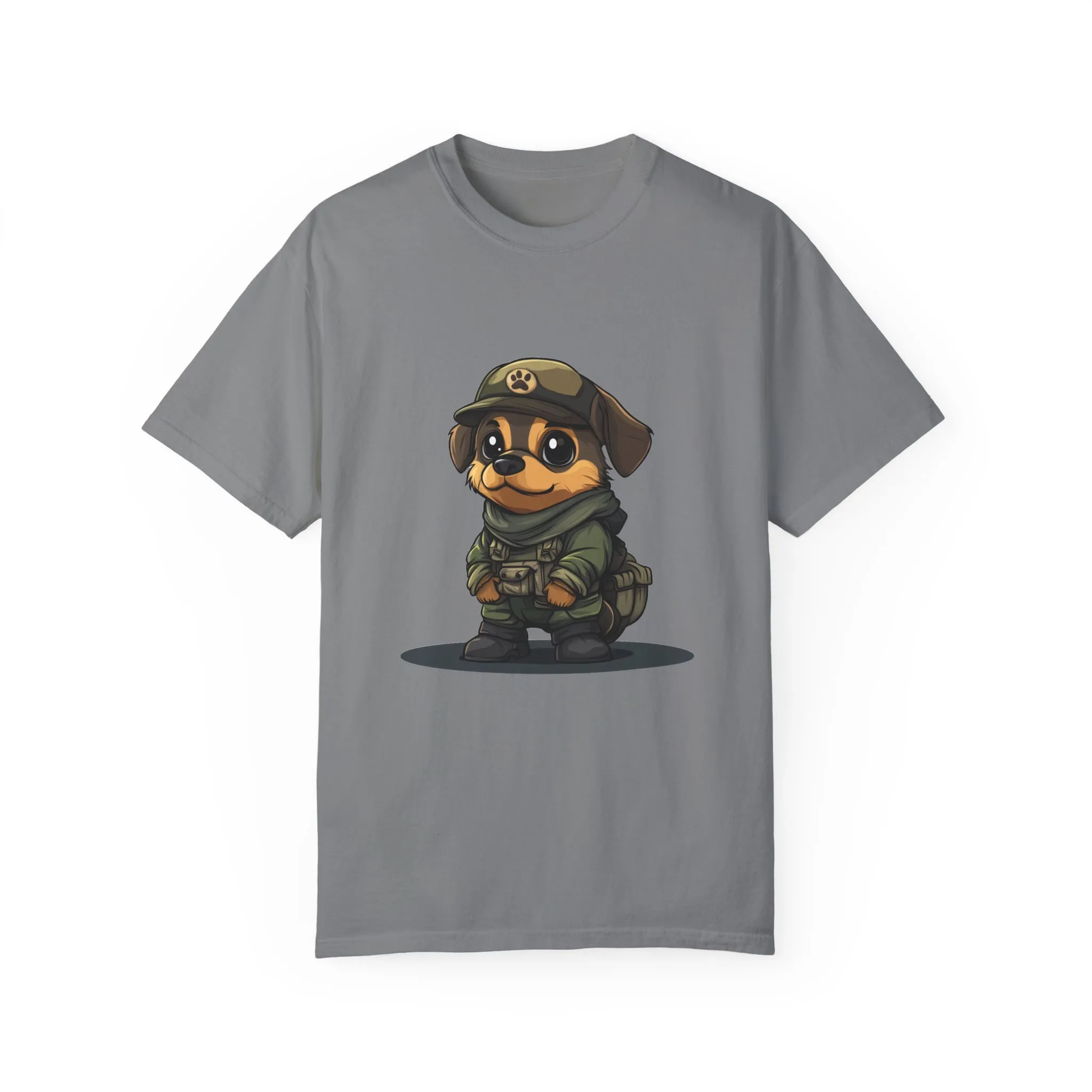 Cute Military Dog Graphic Unisex T-Shirt - Image 17
