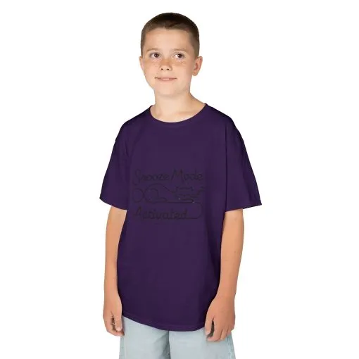Kids 'Snooze Mode Activated' Heavy Cotton Tee - Fun Sleepy T-Shirt for Boys and Girls - Image 48