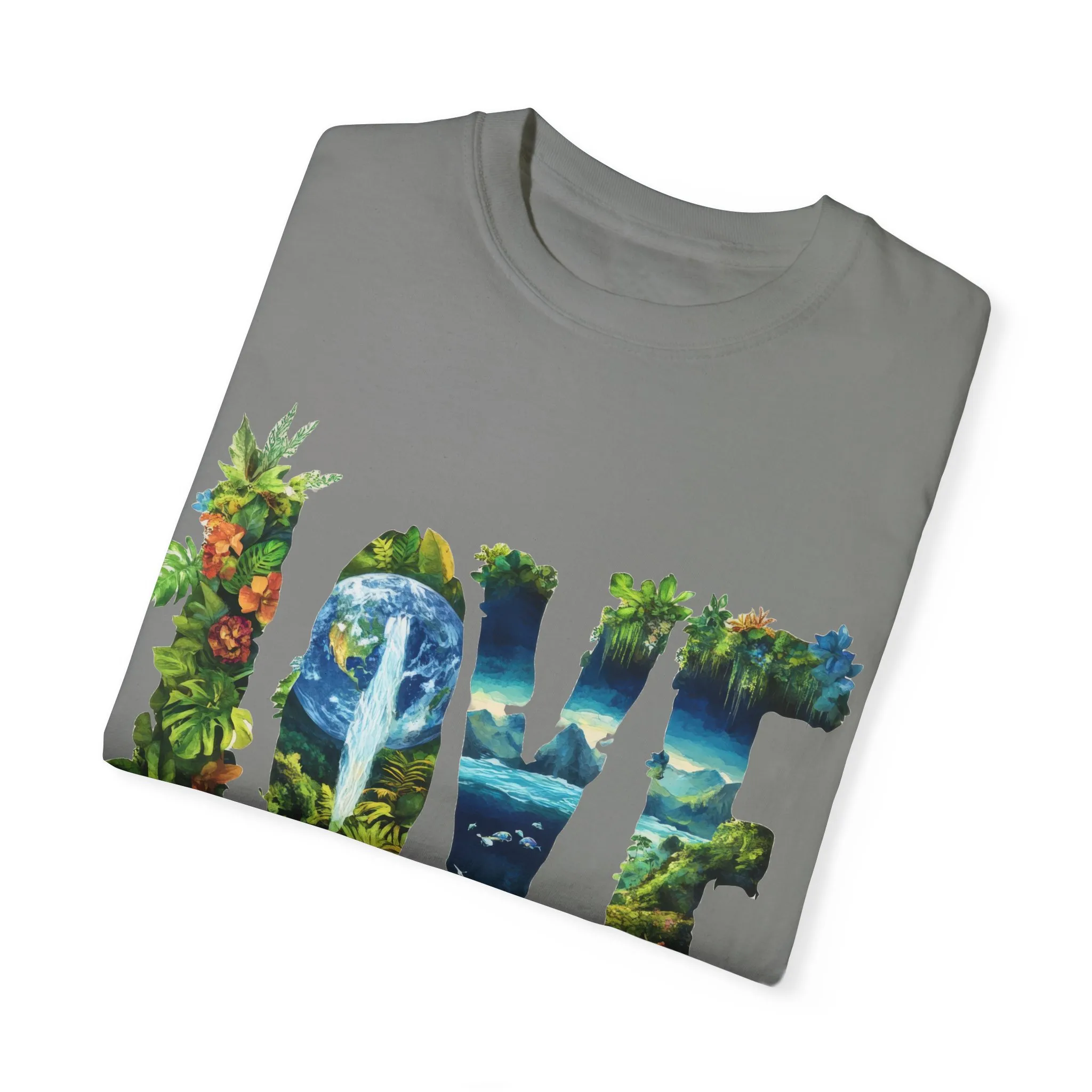 Garment-Dyed Love T-Shirt | Nature-Inspired Unisex Tee - Image 26