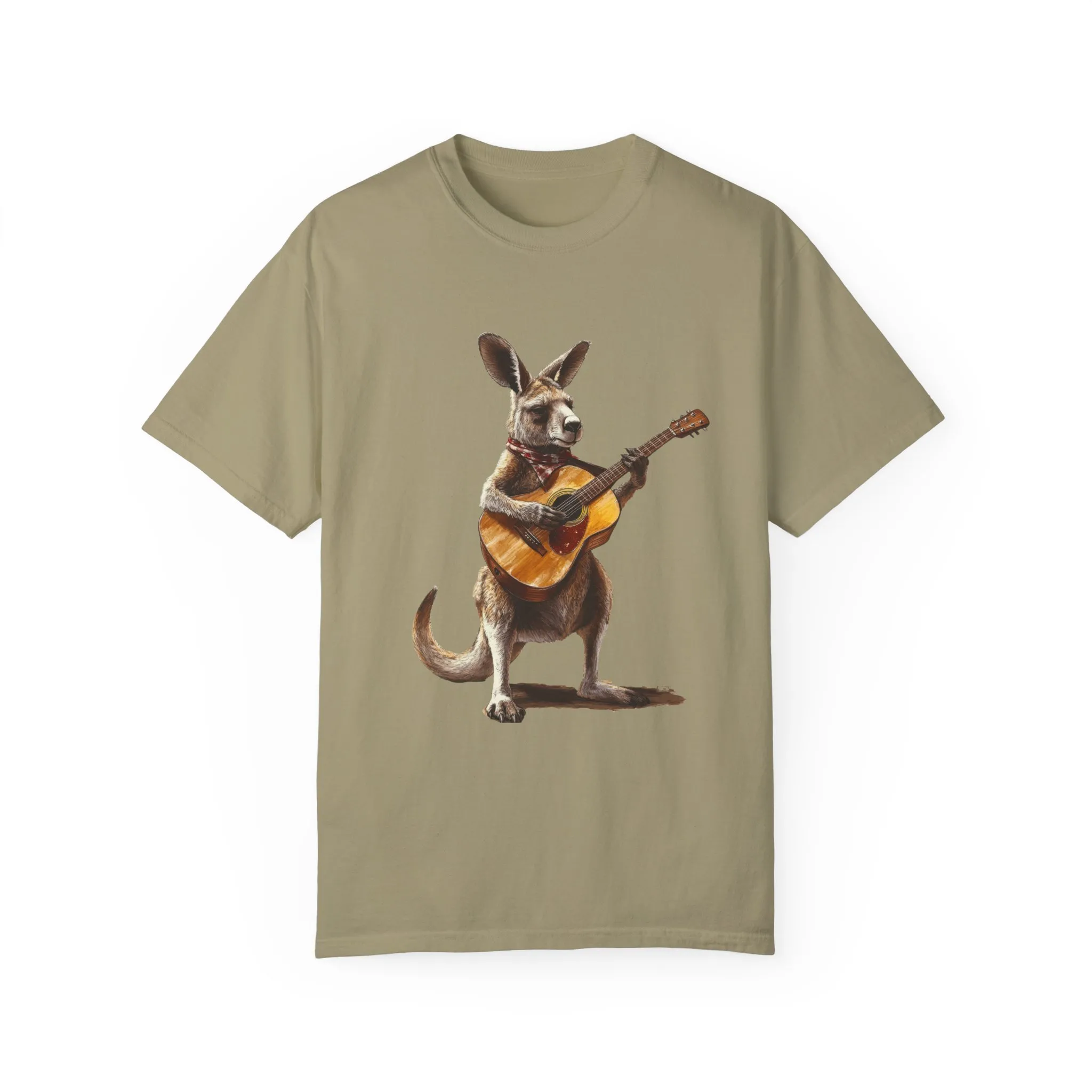 Funny Kangaroo Playing Guitar Unisex T-shirt - Image 21