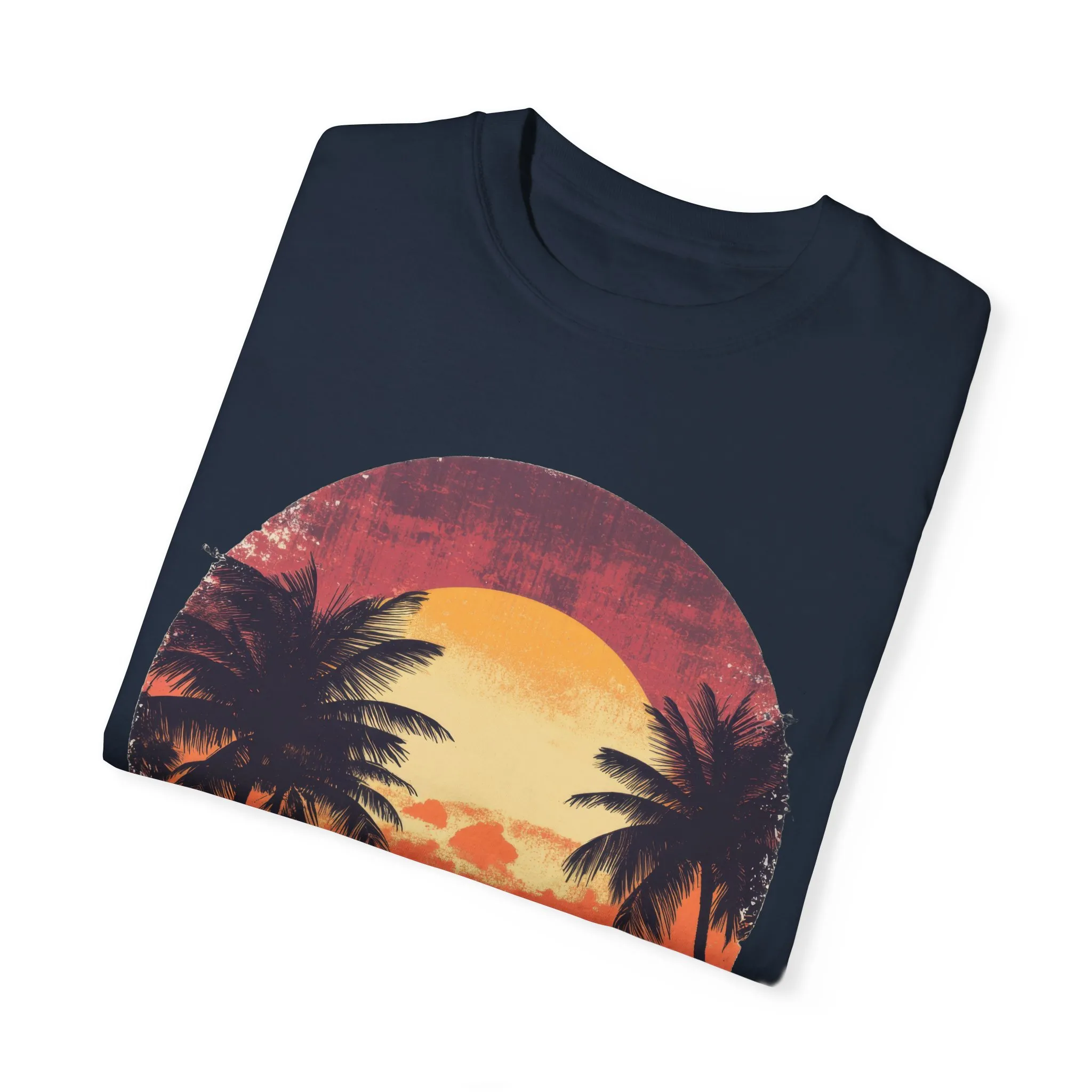 Unisex Garment-Dyed T-shirt | Sunset Beach Vibes Tee - Image 26