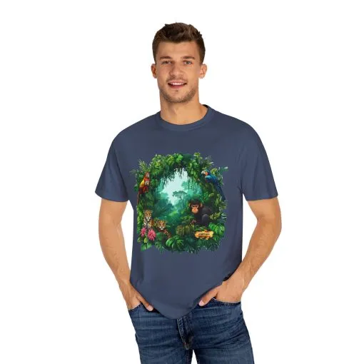Tropical Jungle Animal T-Shirt | Unisex Garment-Dyed Tee for Nature Lovers - Image 11