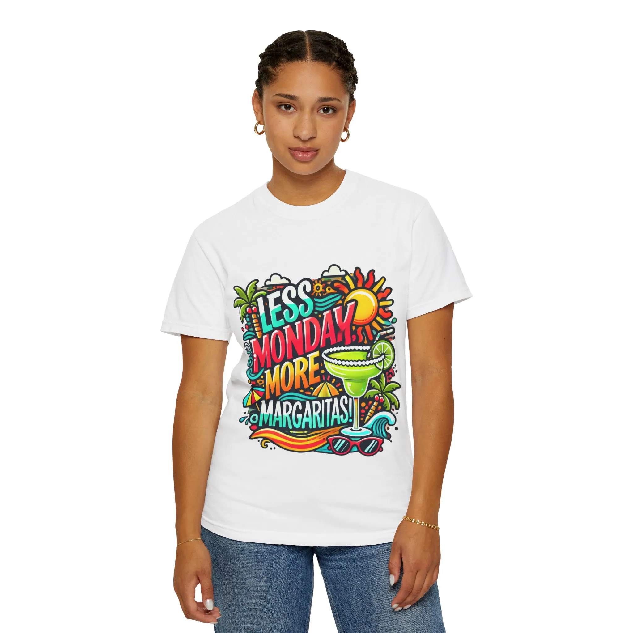 Less Monday More Margaritas Unisex T-Shirt - Fun Summer Vibes - Image 9