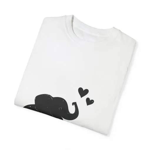 Heartwarming Elephant Love Unisex T-Shirt - Image 6