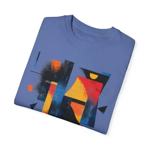 Colorful Abstract Art T-Shirt | Unisex Garment-Dyed Tee - Image 34