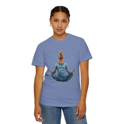 Find Your Inner Peace Unisex Garment-Dyed T-Shirt - Image 11