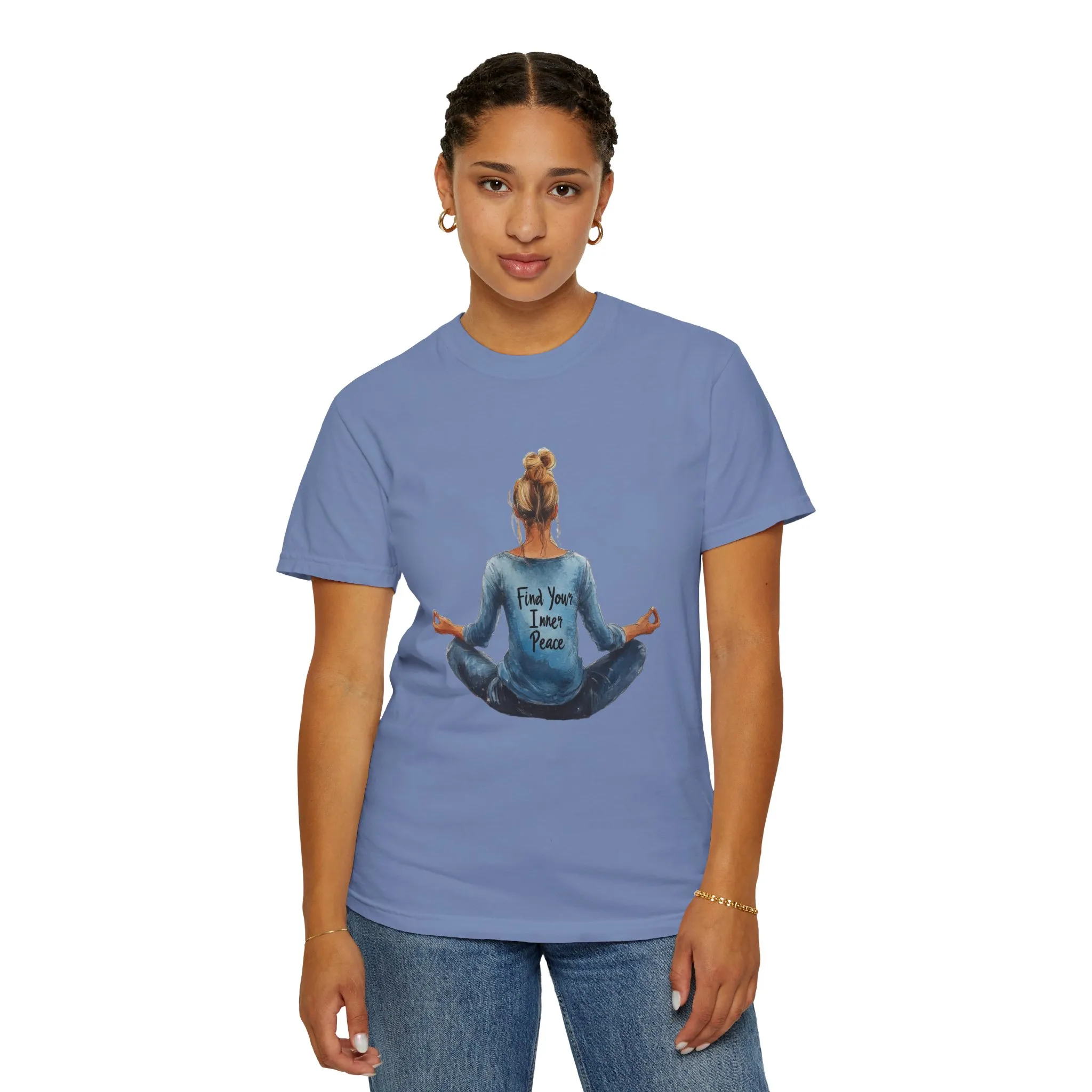 Find Your Inner Peace Unisex Garment-Dyed T-Shirt - Image 11