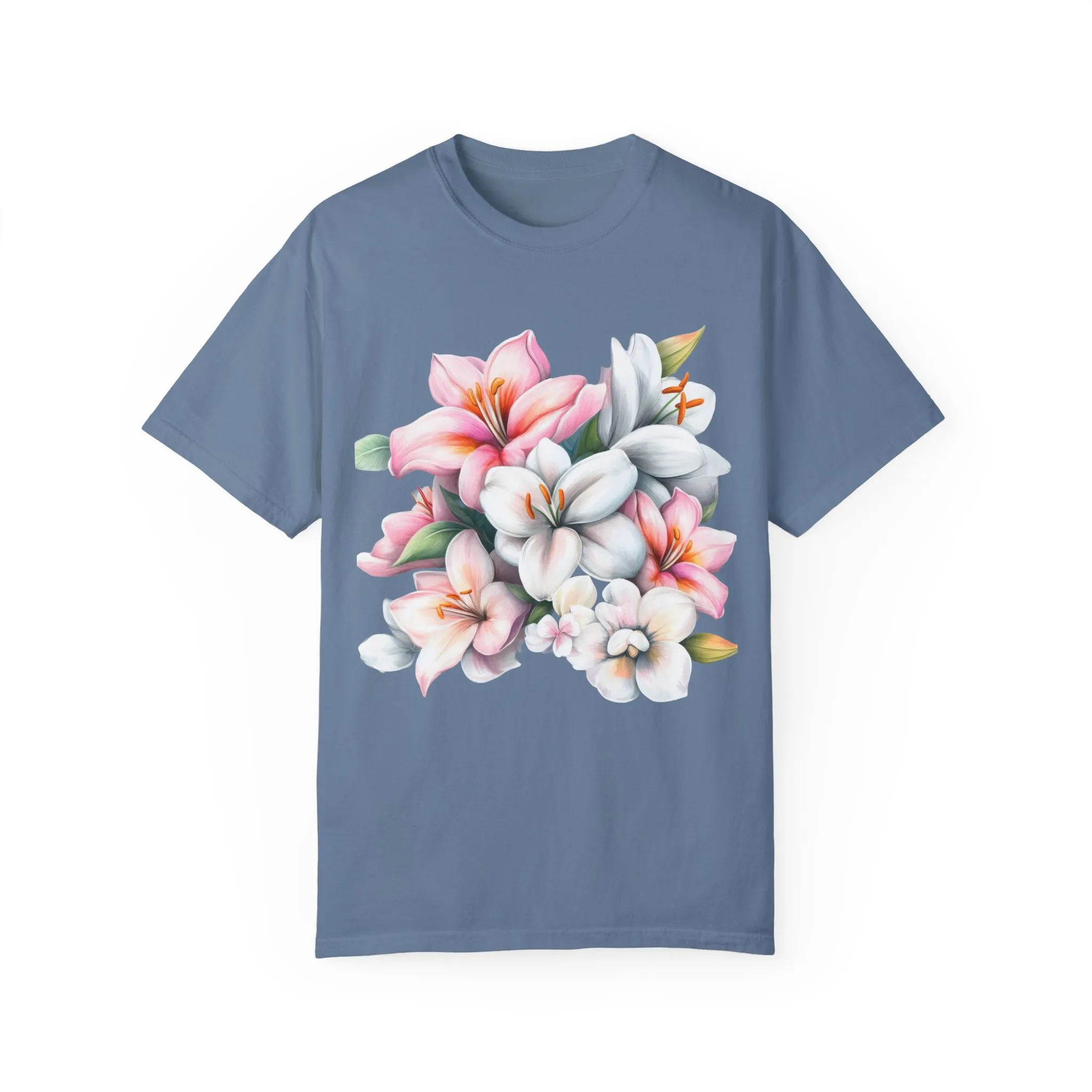 Floral Elegance Unisex Garment-Dyed T-Shirt - Perfect for Spring Celebrations - Image 33