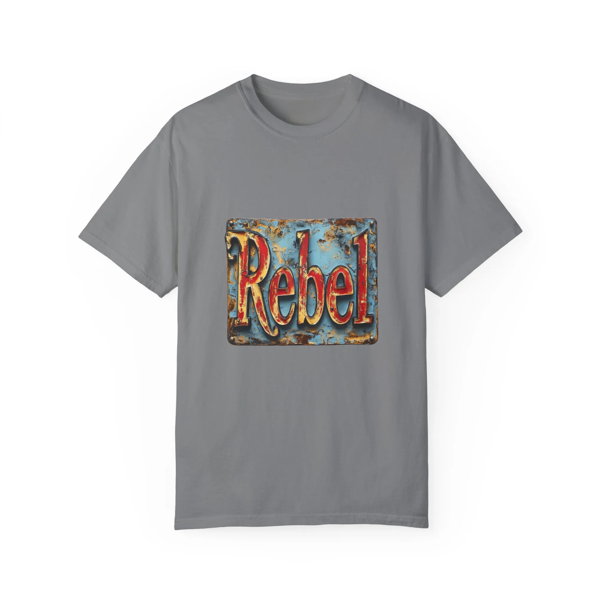 Rebel Unisex Garment-Dyed T-Shirt - Vintage Style Graphic Tee - Image 13