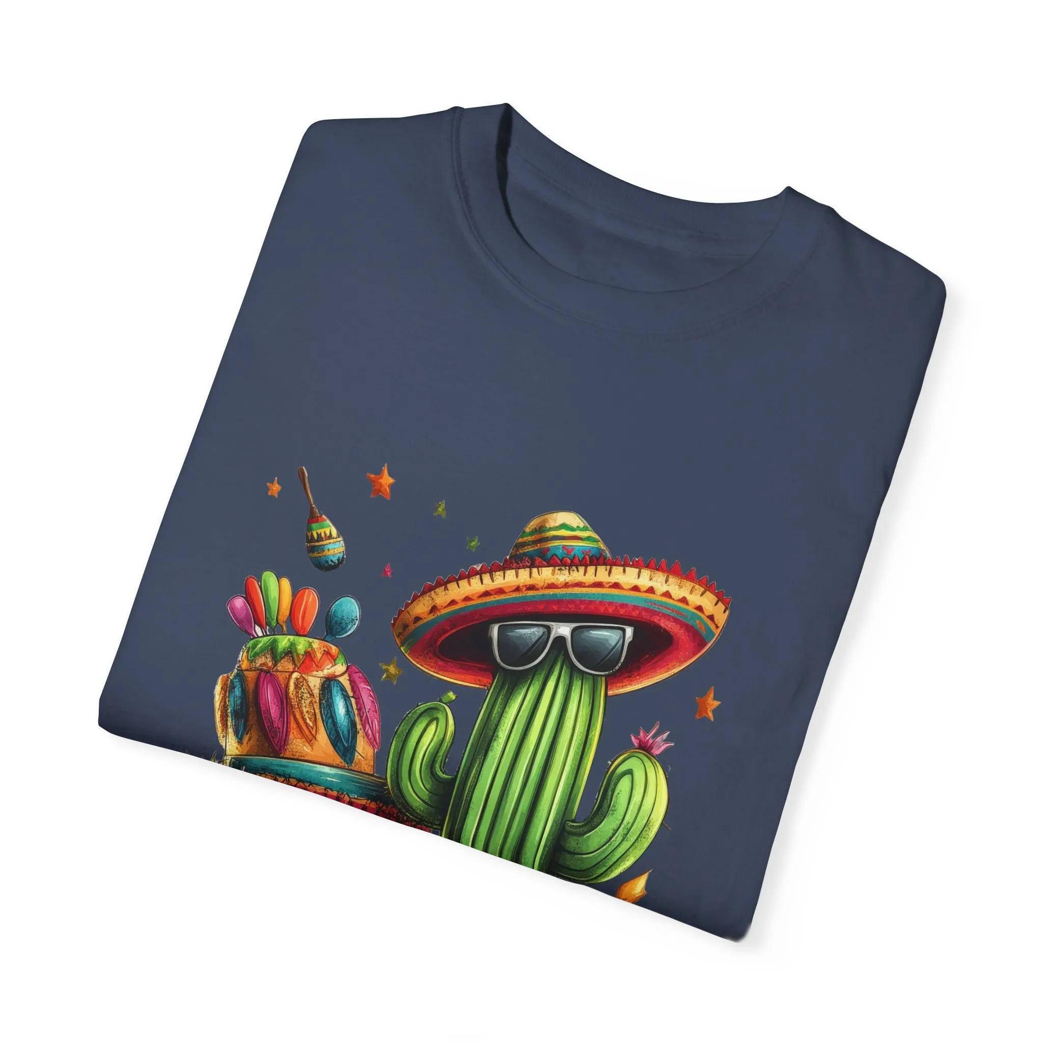 Vibrant Cactus Fiesta T-Shirt - Unisex Garment-Dyed Tee for Summer Celebrations - Image 46