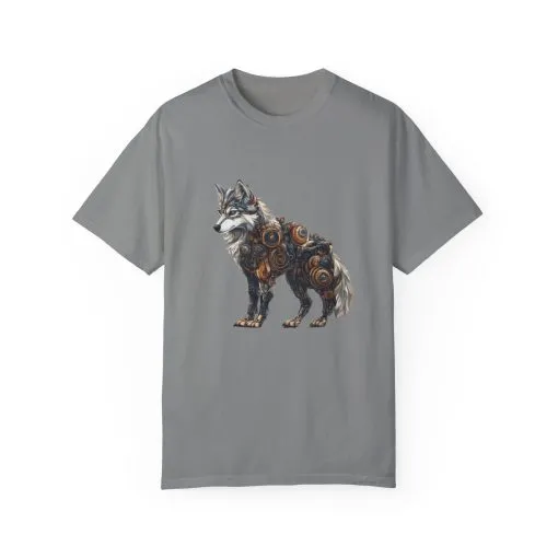 Mechanical Wolf Unisex T-Shirt - Unique Graphic Tee for Animal Lovers - Image 16
