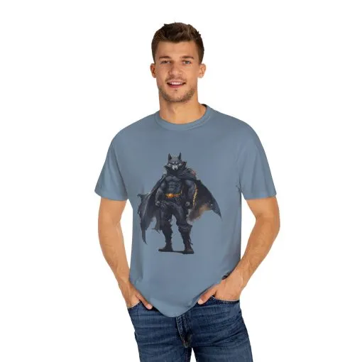Heroic Wolf T-Shirt | Unisex Garment-Dyed Tee for Animal Lovers & Comic Fans - Image 3