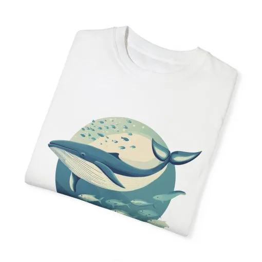 Whale Watching Unisex Garment-Dyed T-Shirt | Ocean Lover's Tee - Image 6