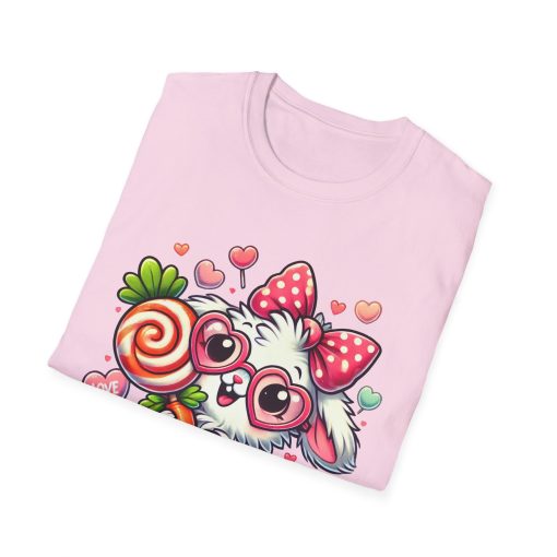 Cute Bunny Love Unisex Softstyle T-Shirt - Perfect for Valentine's Day and Spring Celebrations - Image 58