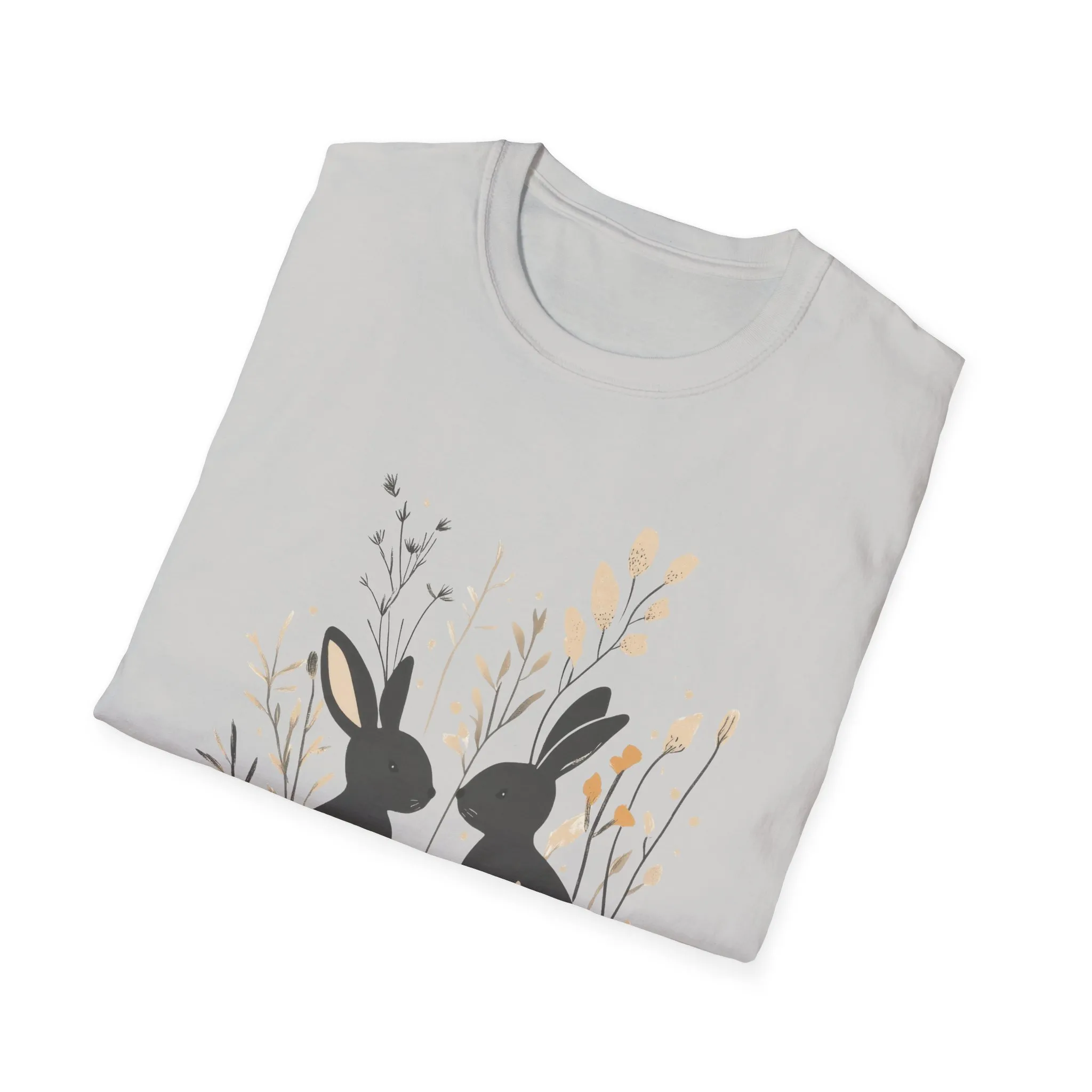 Easter Bunny Floral T-Shirt | Unisex Spring Apparel - Image 9