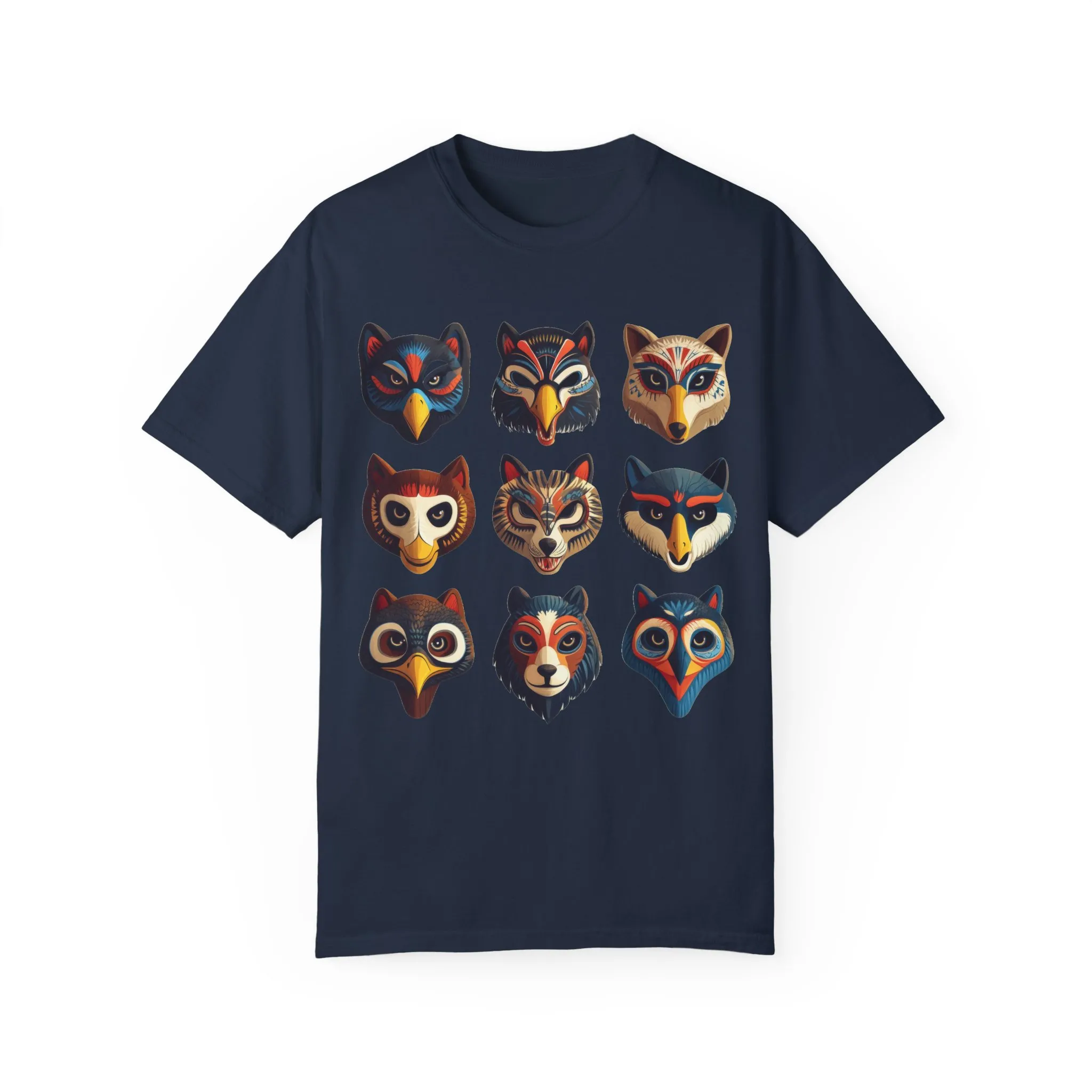 Wild Animal Masks Unisex Garment-Dyed T-Shirt - Image 25