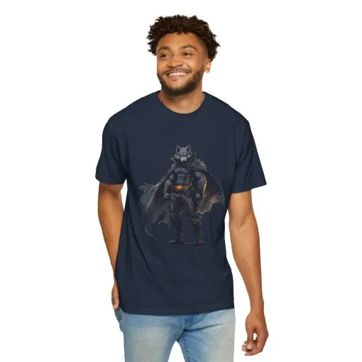 Heroic Wolf T-Shirt | Unisex Garment-Dyed Tee for Animal Lovers & Comic Fans - Image 52