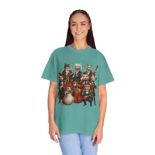Whimsical Cat Orchestra Unisex T-Shirt - Perfect Gift for Animal Lovers - Image 35