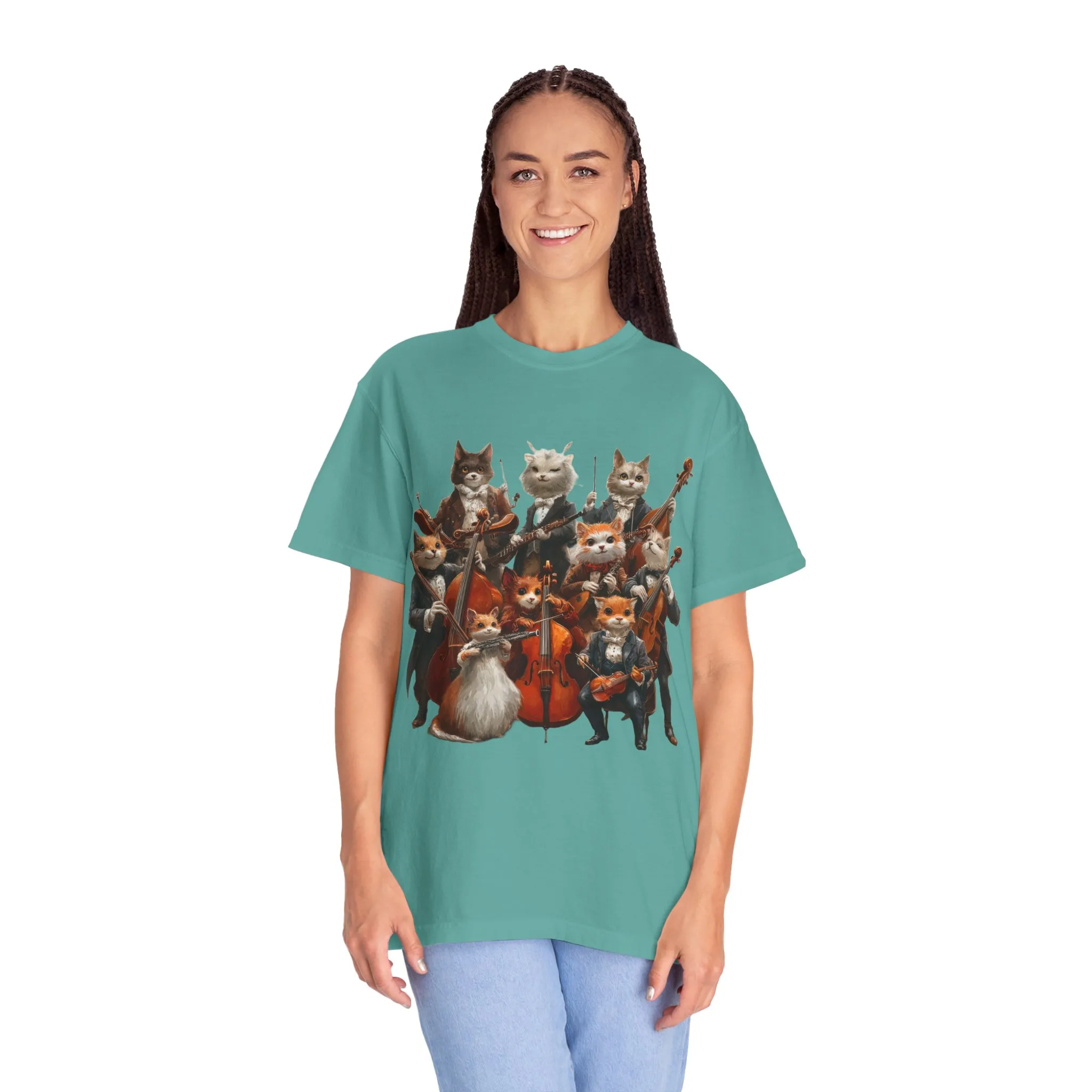 Whimsical Cat Orchestra Unisex T-Shirt - Perfect Gift for Animal Lovers - Image 35