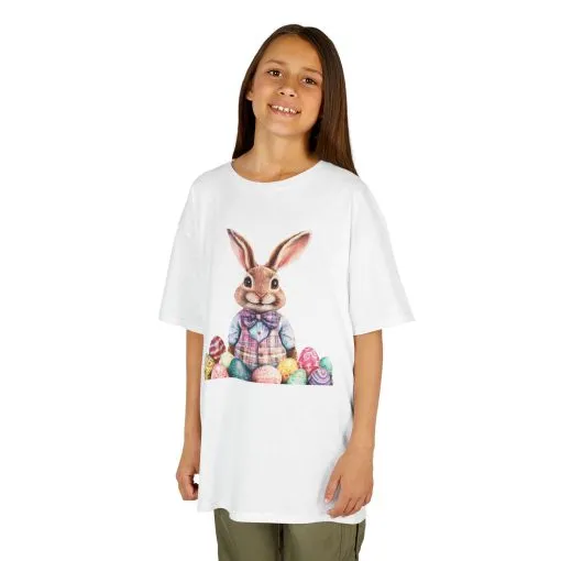 Easter Bunny Kids Heavy Cotton™ Tee - Cute Easter Celebration Shirt - Image 6