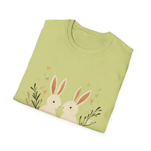 Easter Bunny Graphic Unisex Softstyle T-Shirt - Image 22