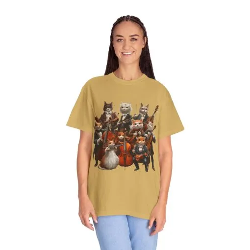 Whimsical Cat Orchestra Unisex T-Shirt - Perfect Gift for Animal Lovers - Image 16