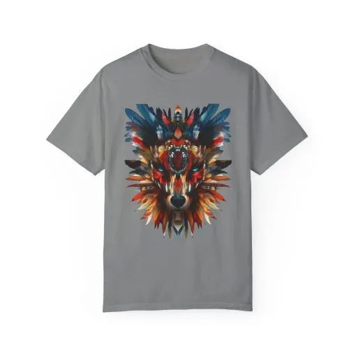 Vibrant Wolf Graphic Unisex T-Shirt - Nature Lover Apparel - Image 21