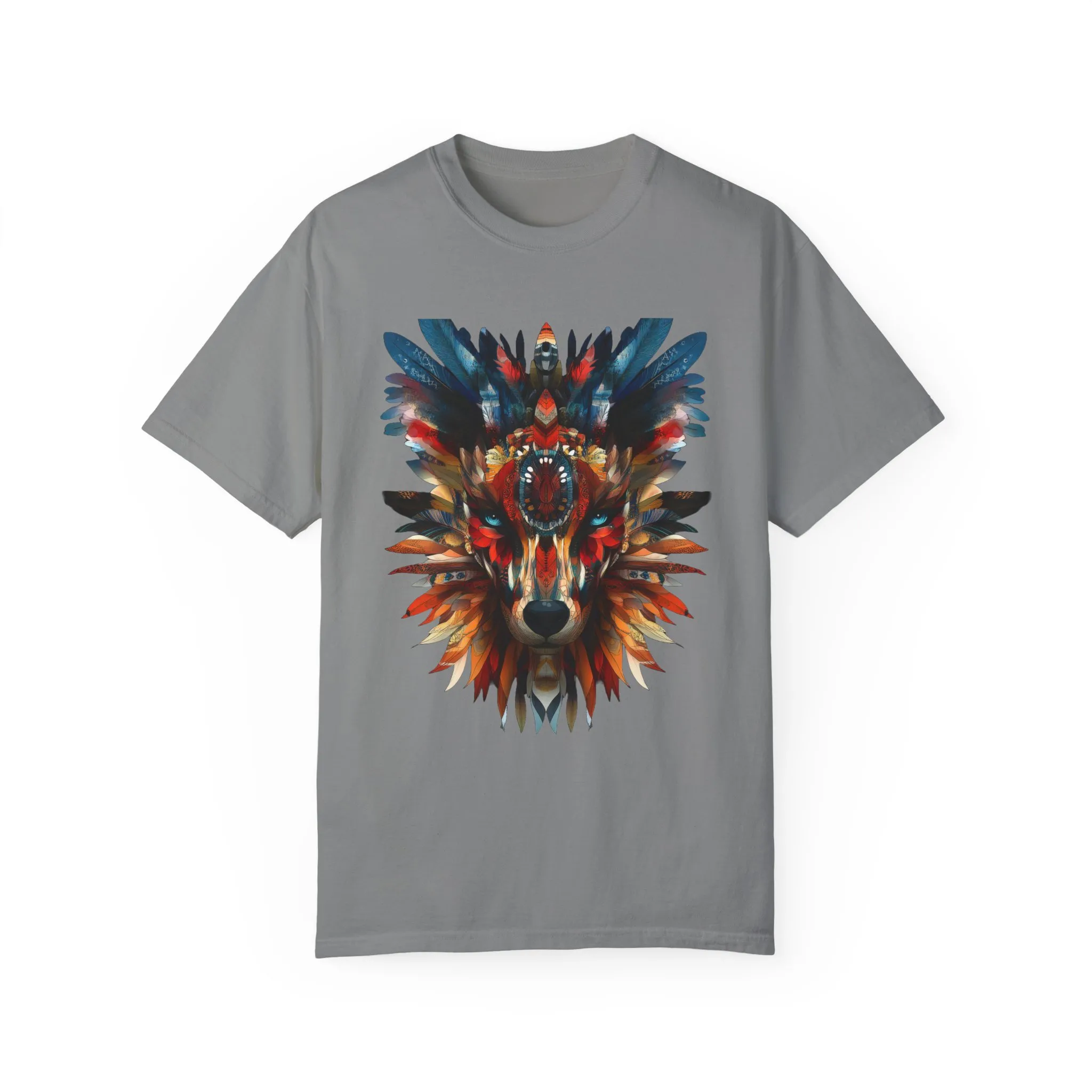 Vibrant Wolf Graphic Unisex T-Shirt - Nature Lover Apparel - Image 21