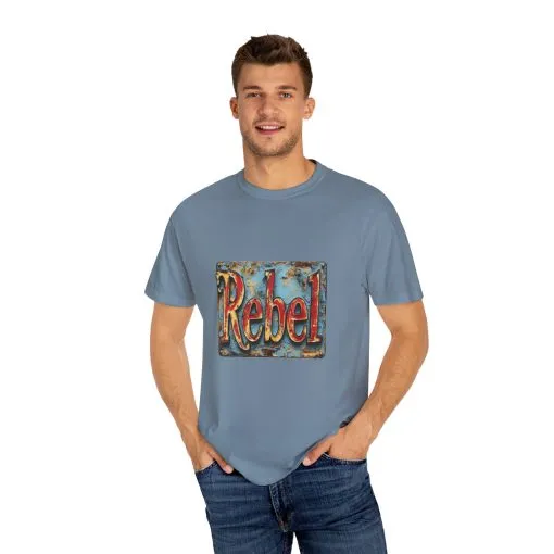 Rebel Unisex Garment-Dyed T-Shirt - Vintage Style Graphic Tee - Image 39