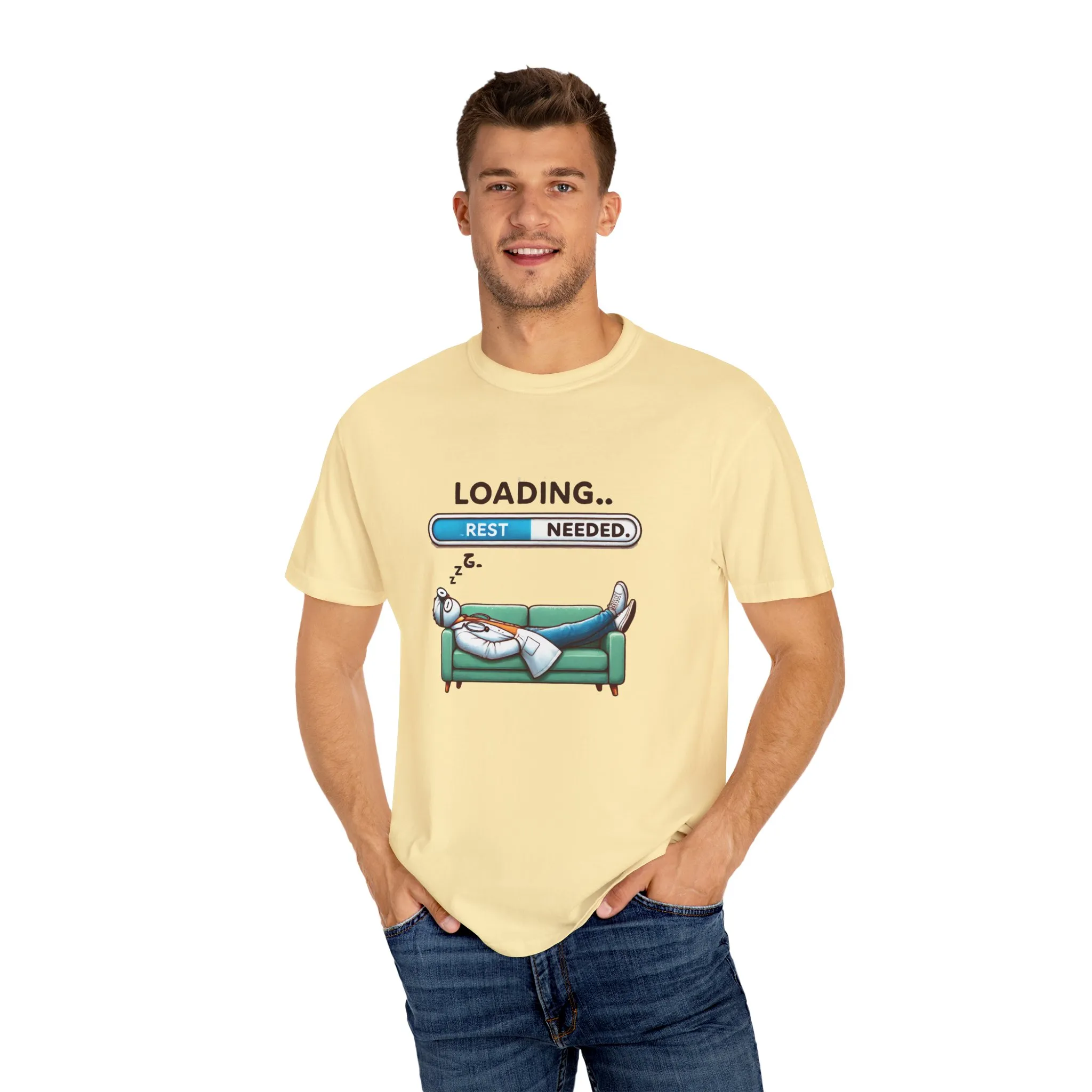 Loading Rest Needed Unisex Garment-Dyed T-Shirt - Image 11