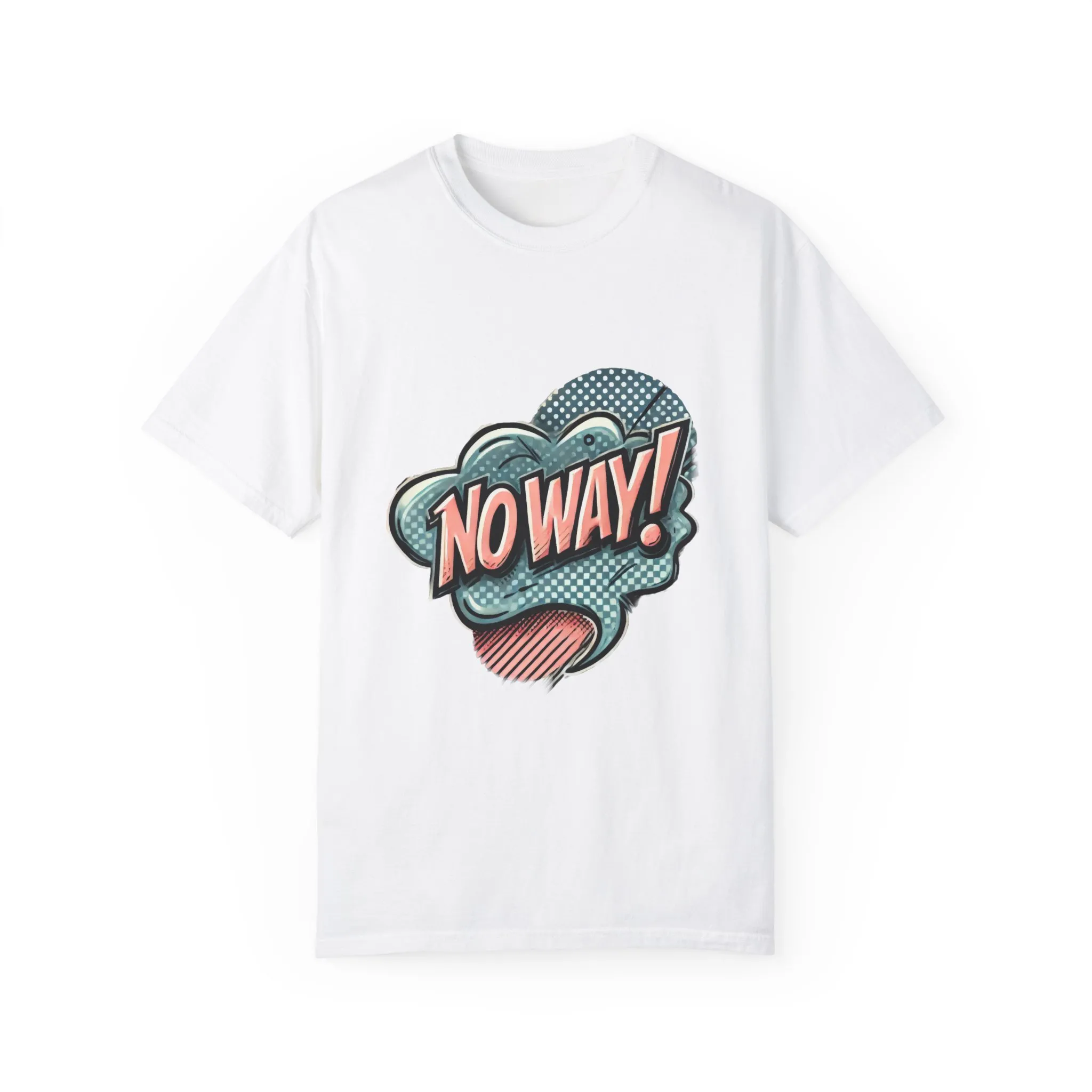 'No Way!' Graphic Tee - Unisex Garment-Dyed T-Shirt for Casual Vibes - Image 5