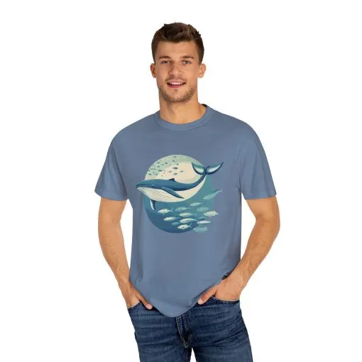 Whale Watching Unisex Garment-Dyed T-Shirt | Ocean Lover's Tee - Image 19
