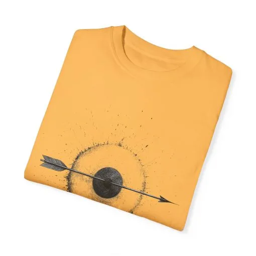Unisex Garment-Dyed T-shirt with Unique Arrow and Target Design - Perfect for Casual Wear and Gifts - Image 19