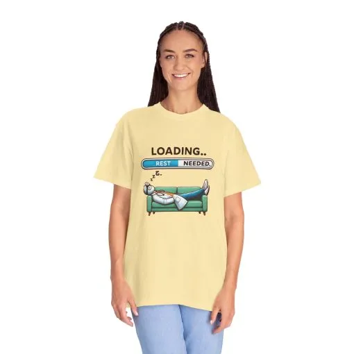 Loading Rest Needed Unisex Garment-Dyed T-Shirt - Image 12